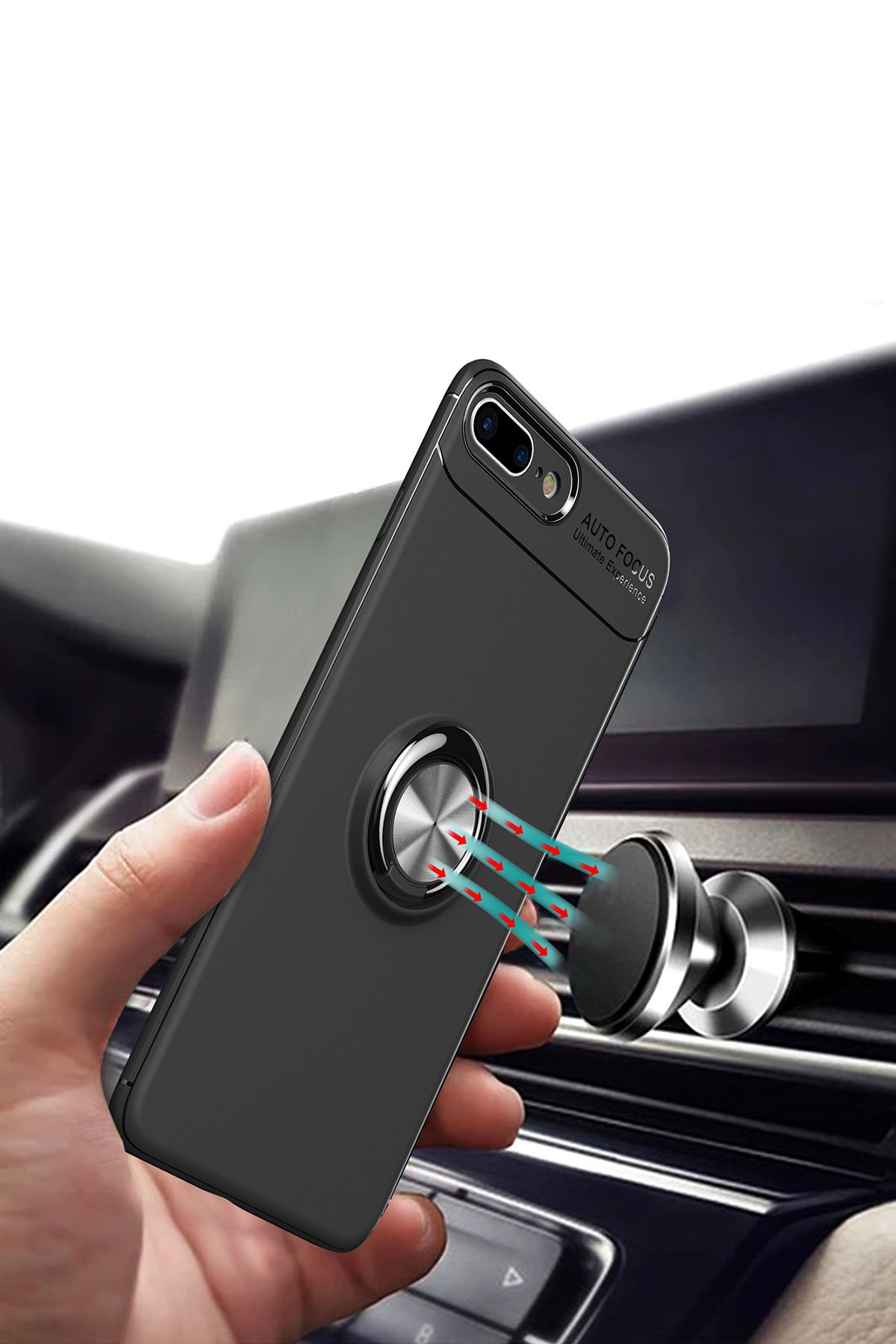 Newface iPhone 7 Plus 18D Cam Ekran Koruyucu - Beyaz