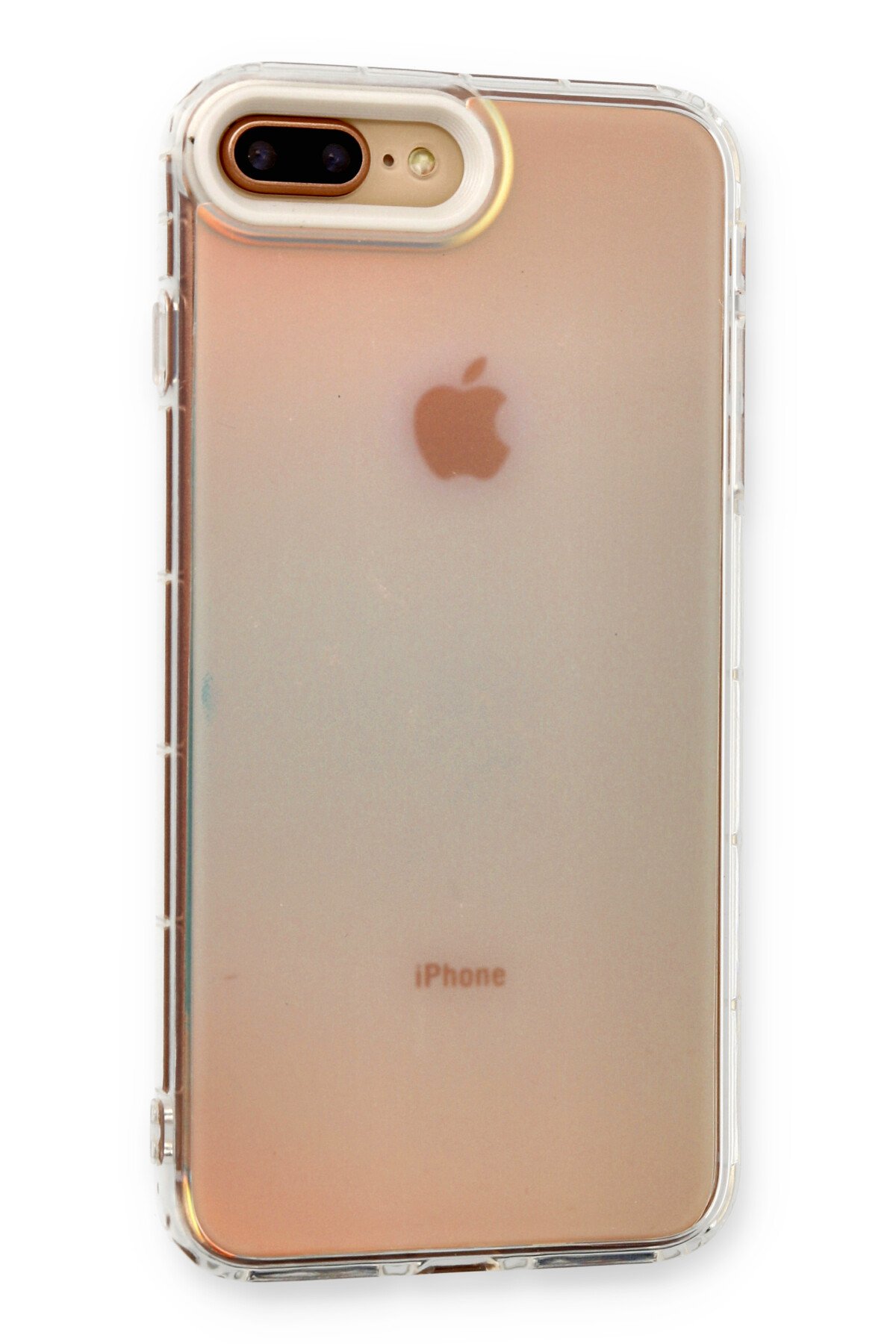 Newface iPhone 7 Plus Kılıf Zegna Yüzüklü Silikon Kapak - Koyu Yeşil