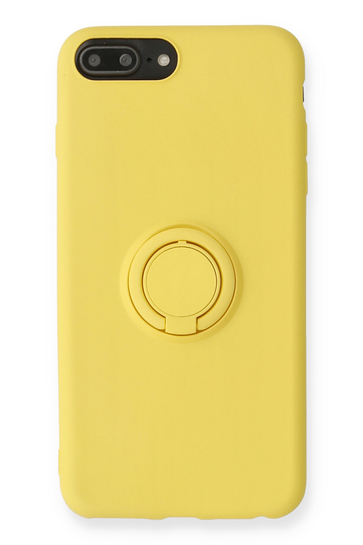 Newface iPhone 7 Plus Kılıf Zuma Kartvizitli Yüzüklü Silikon - Pembe