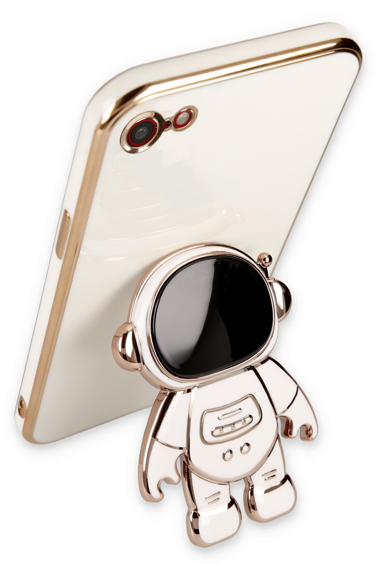 Newface iPhone 8 Kılıf Zuma Kartvizitli Yüzüklü Silikon - Lila