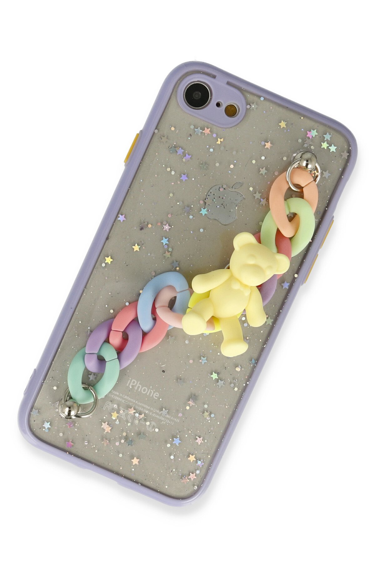 Newface iPhone 8 Kılıf Range Yüzüklü Silikon - Siyah-Mavi