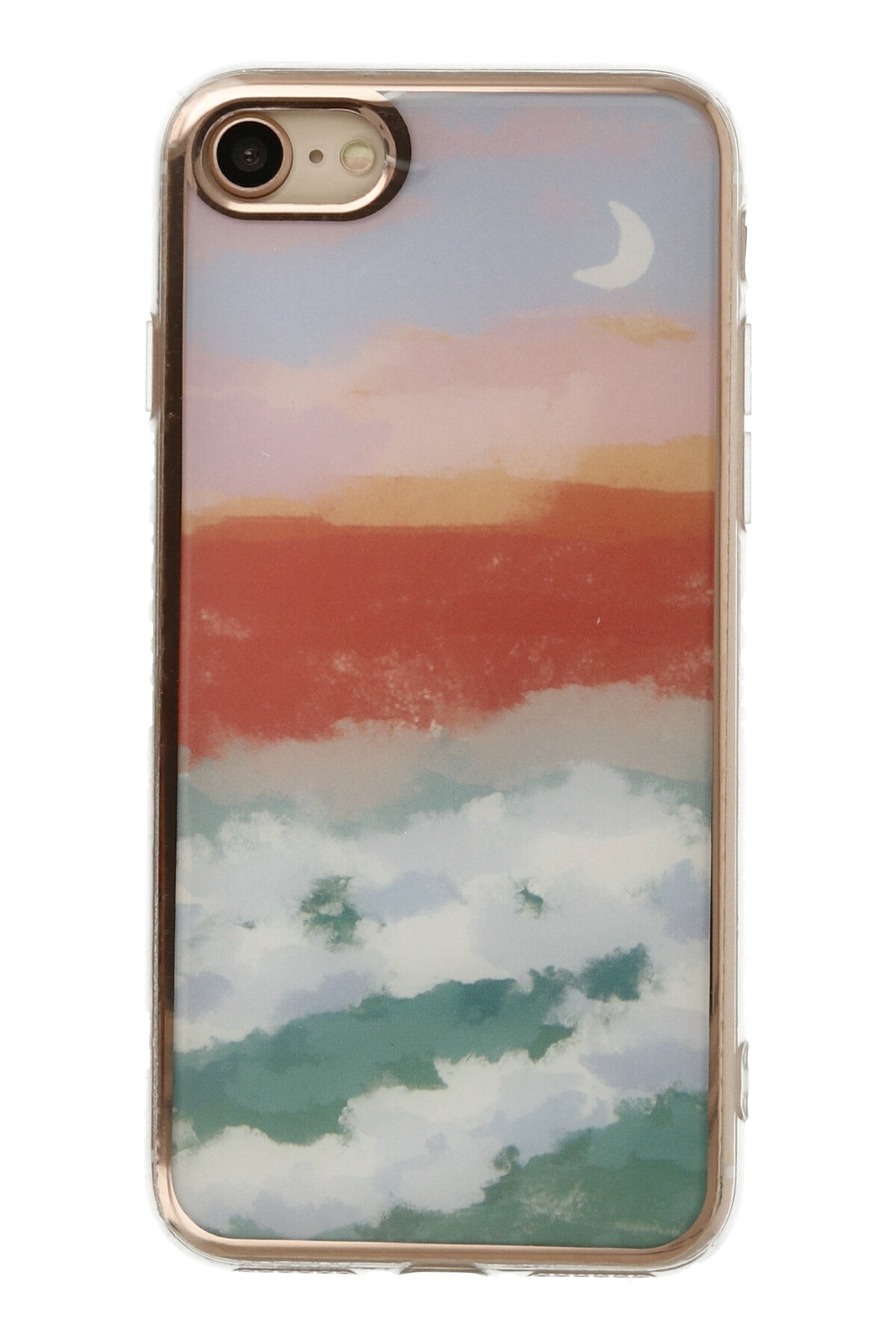 Newface iPhone 8 Kılıf Platin Simli Silikon - Pembe