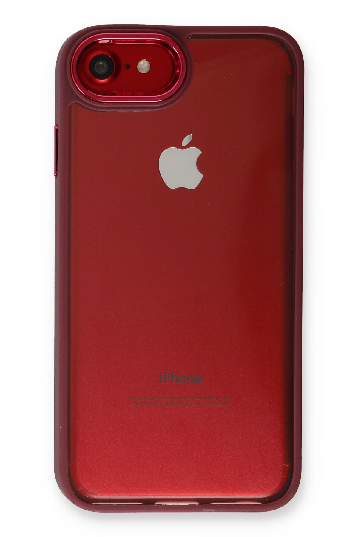 Newface iPhone 8 Kılıf First Silikon - Krem