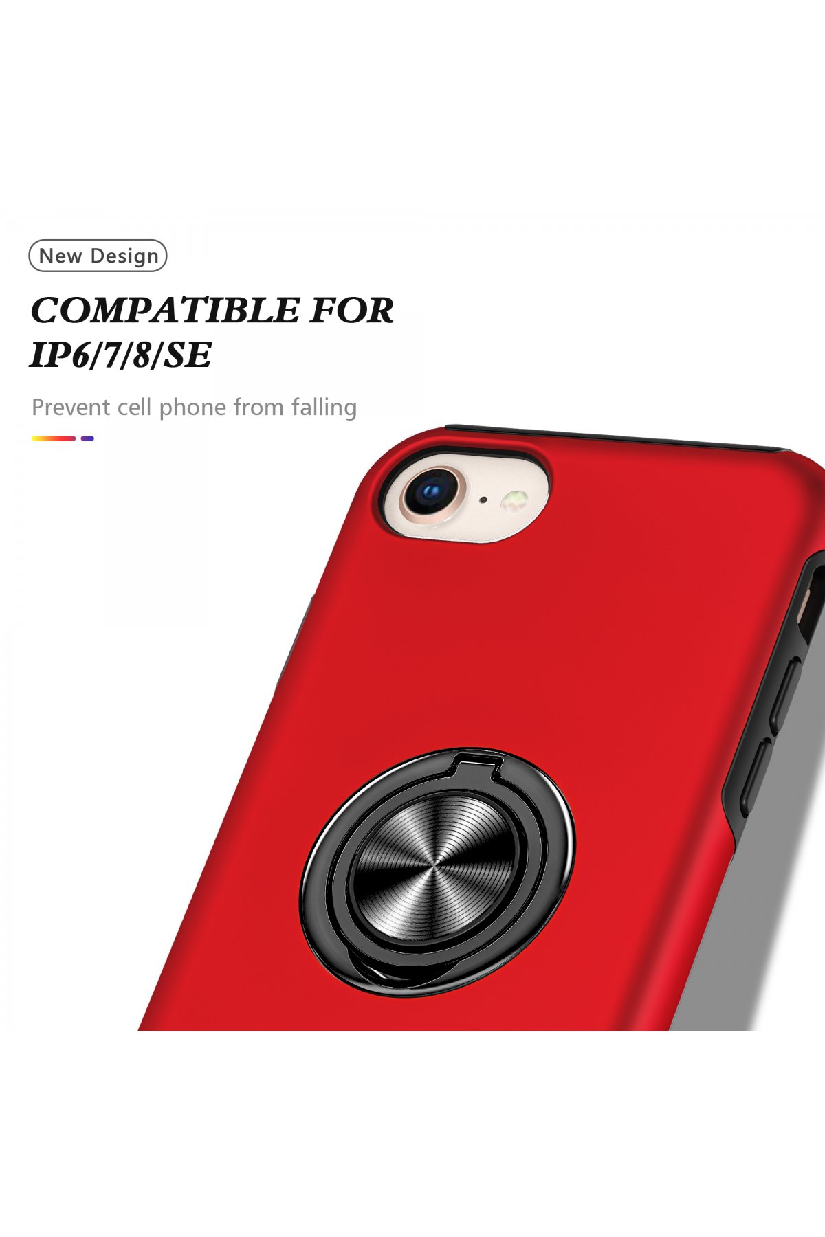 Newface iPhone 8 Kılıf Coco Deri Silikon Kapak - Mor