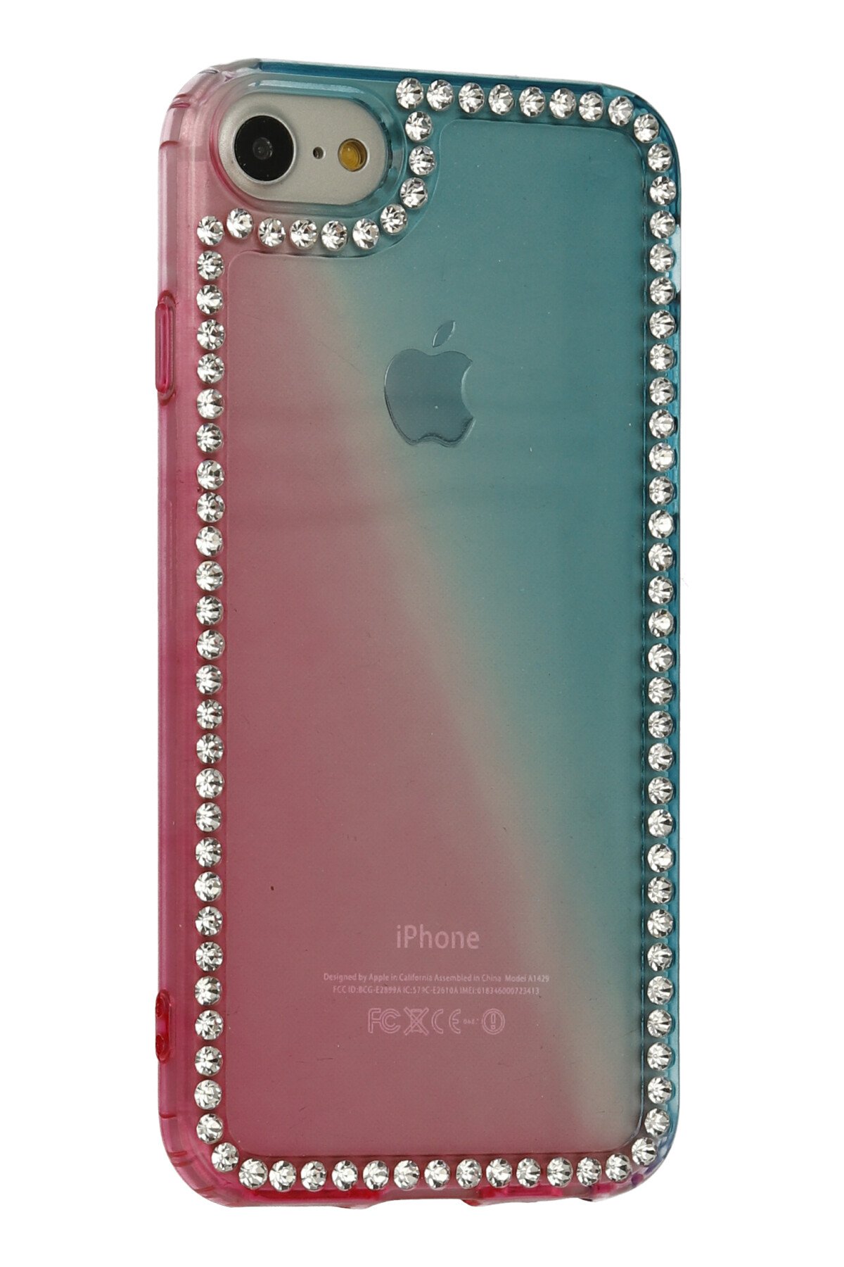 Newface iPhone 8 Kılıf Montreal Yüzüklü Silikon Kapak - Kırmızı