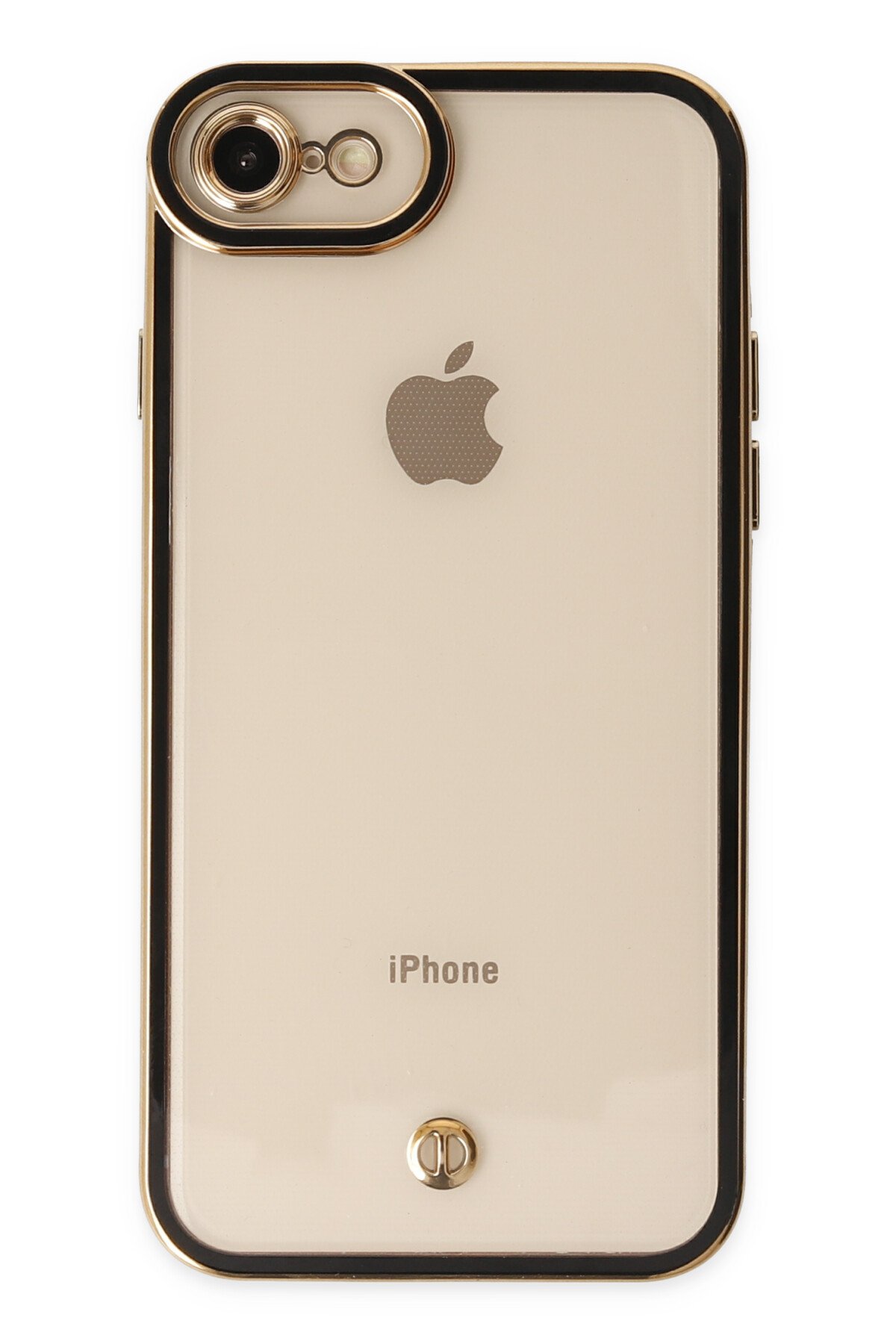 Newface iPhone 8 Kılıf Daisy Simli Magsafe Kapak - Gold
