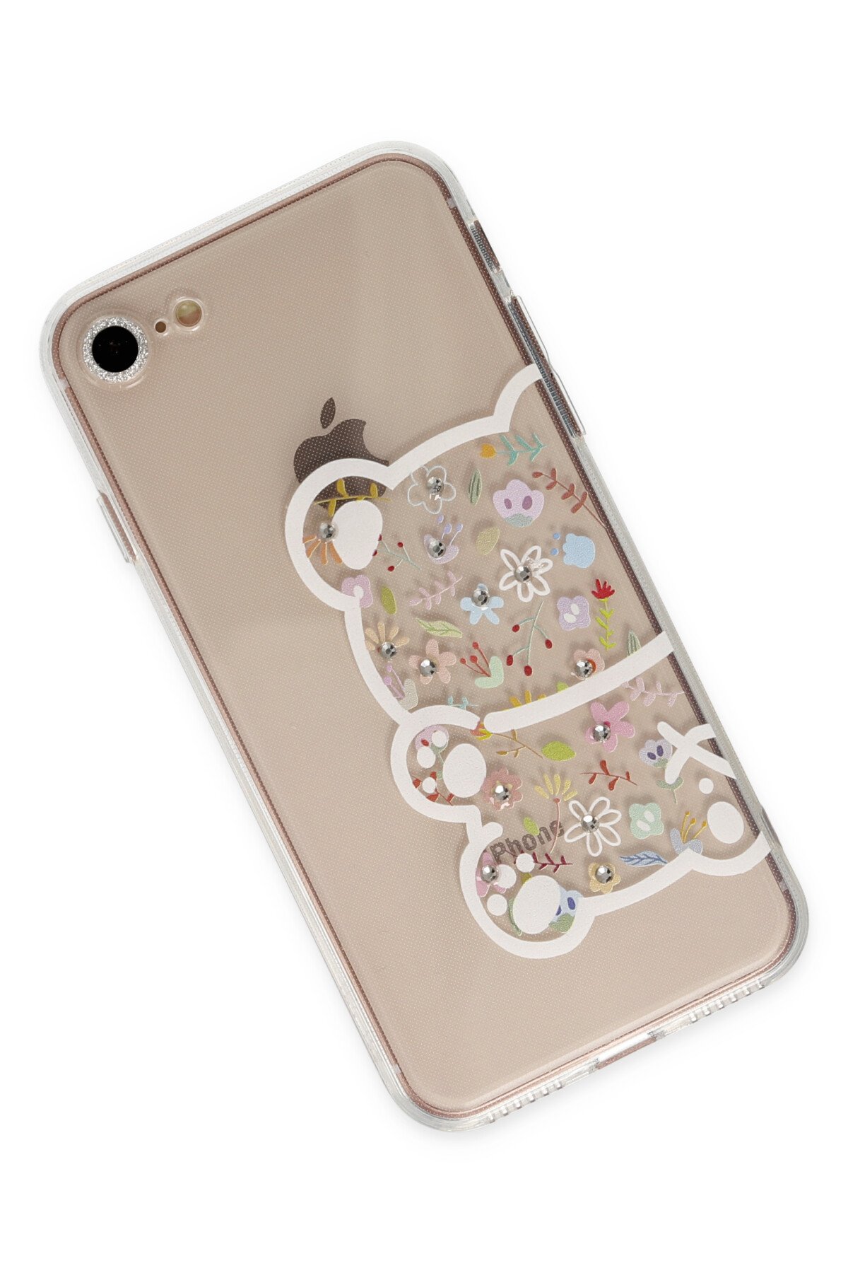 Newface iPhone 8 Kılıf Zuma Kartvizitli Yüzüklü Silikon - Lila