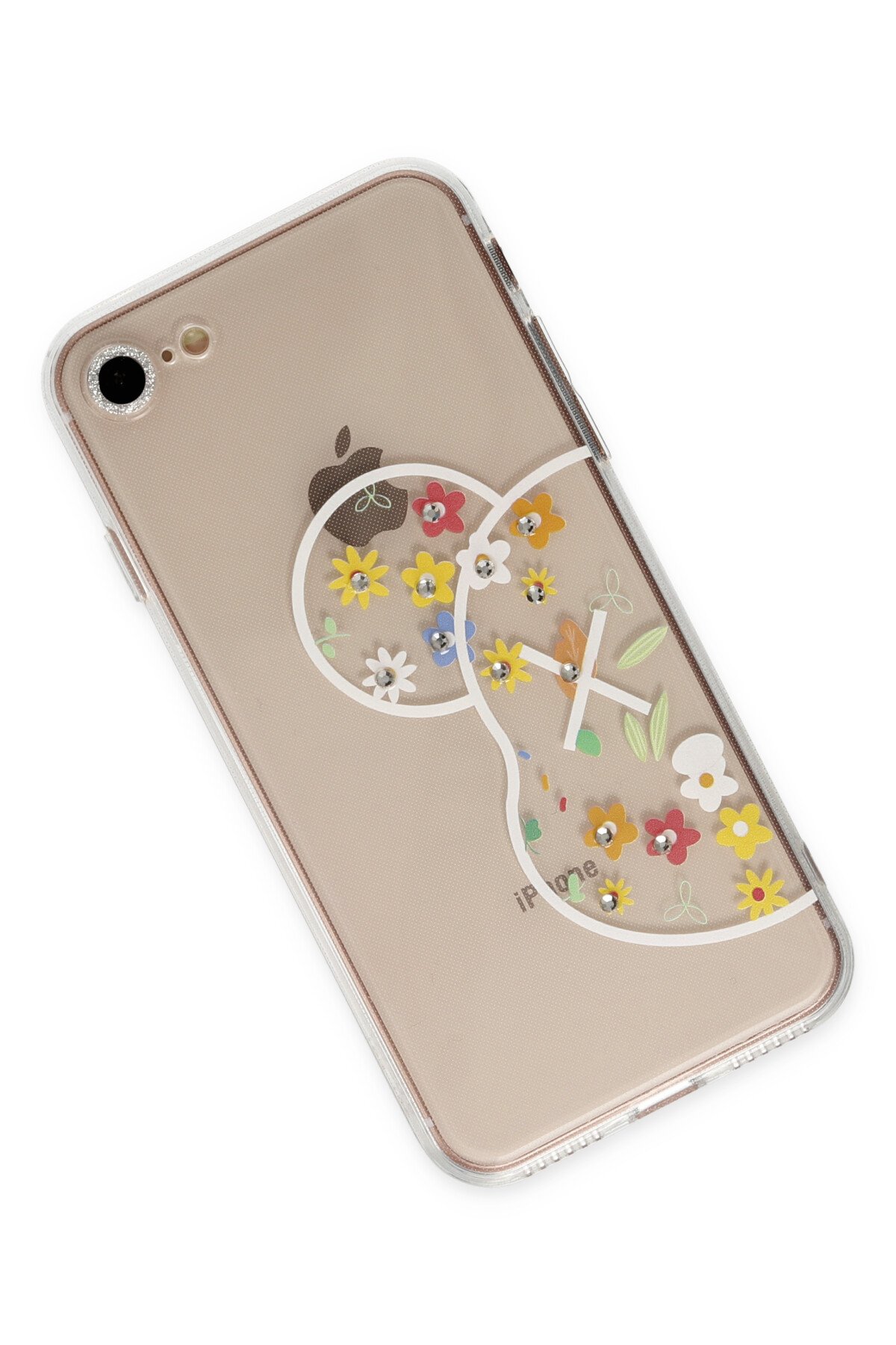 Newface iPhone 8 Kılıf Nano içi Kadife Silikon - Turuncu