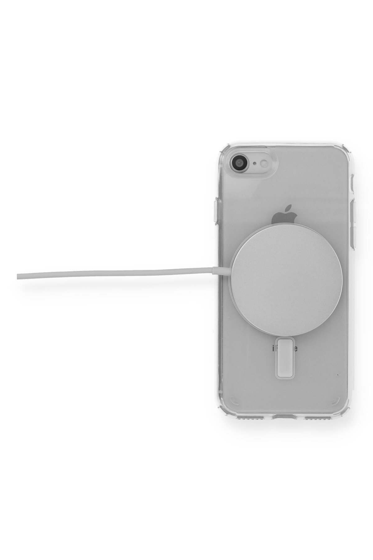 Newface iPhone 8 Kılıf Zegna Yüzüklü Silikon Kapak - Rose