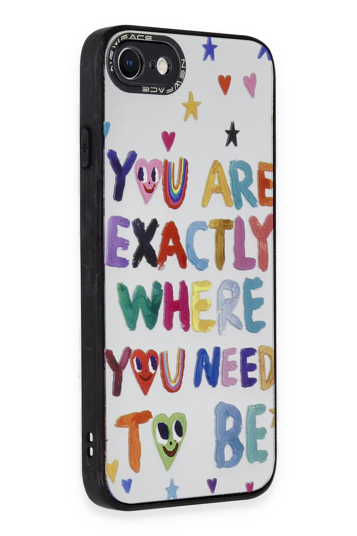 Newface iPhone 8 Kılıf Montreal Yüzüklü Silikon Kapak - Lacivert