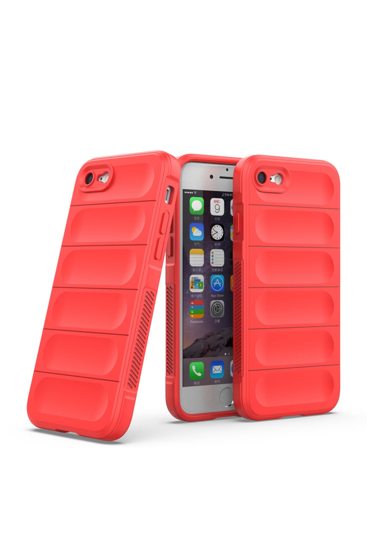 Newface iPhone 8 Kılıf Coco Deri Silikon Kapak - Açık Mavi