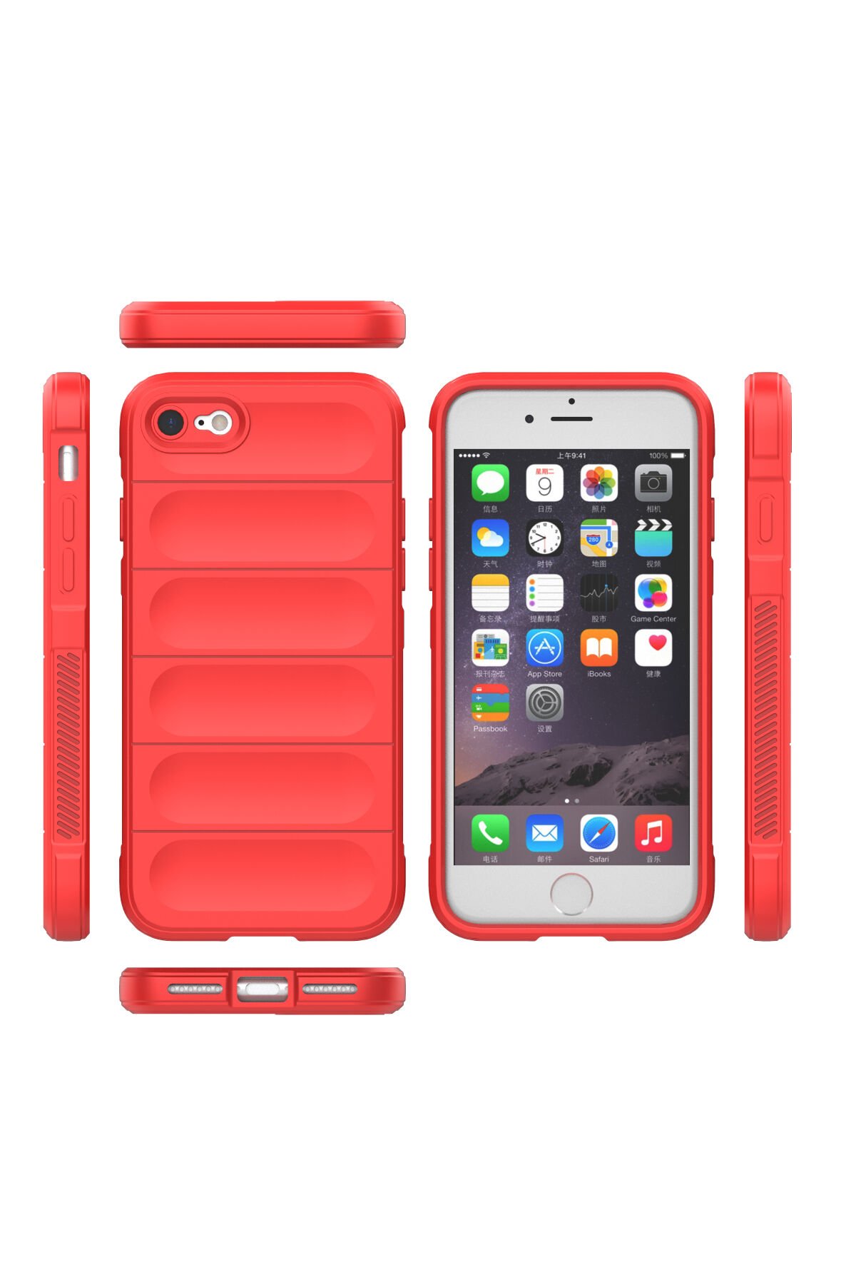 Newface iPhone 8 Kılıf Coco Deri Silikon Kapak - Açık Mavi