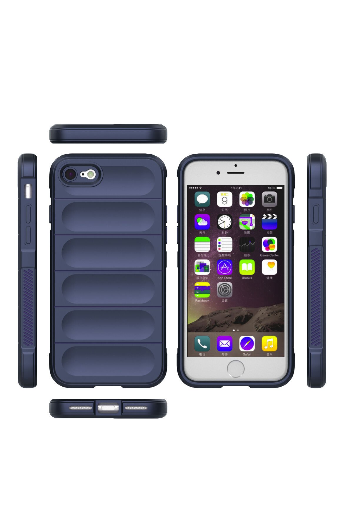 Newface iPhone 8 Kılıf Esila Silikon - Siyah