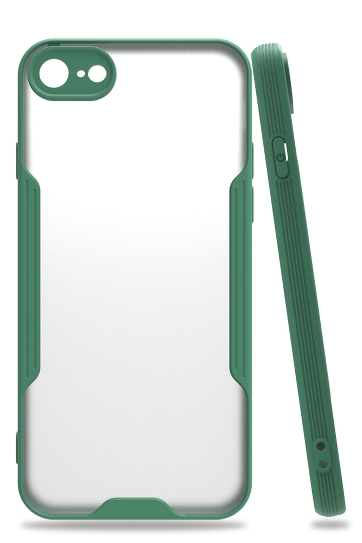 Newface iPhone 8 Kılıf Color Lens Silikon - Yeşil