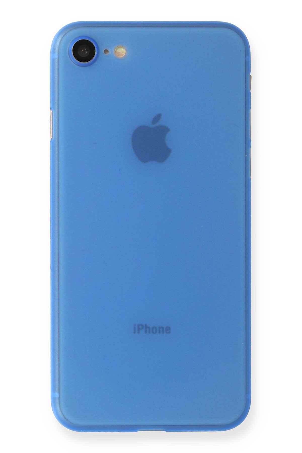 Newface iPhone 8 Kılıf Zegna Yüzüklü Silikon Kapak - Mavi