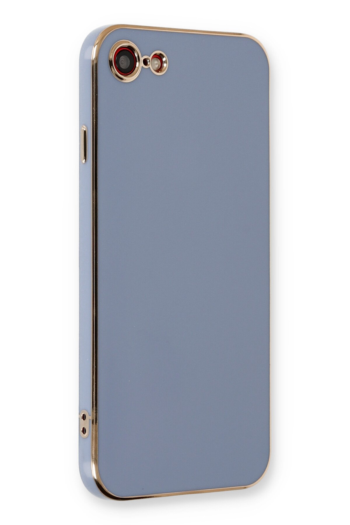 Newface iPhone 8 Kılıf Lansman Glass Kapak - Sky Blue