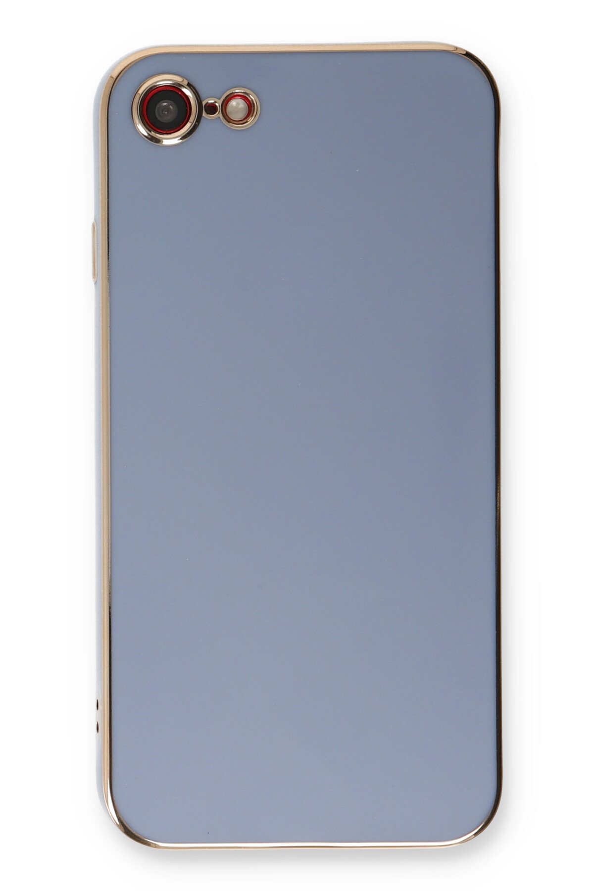 Newface iPhone 8 Kılıf Coco Deri Silikon Kapak - Gold