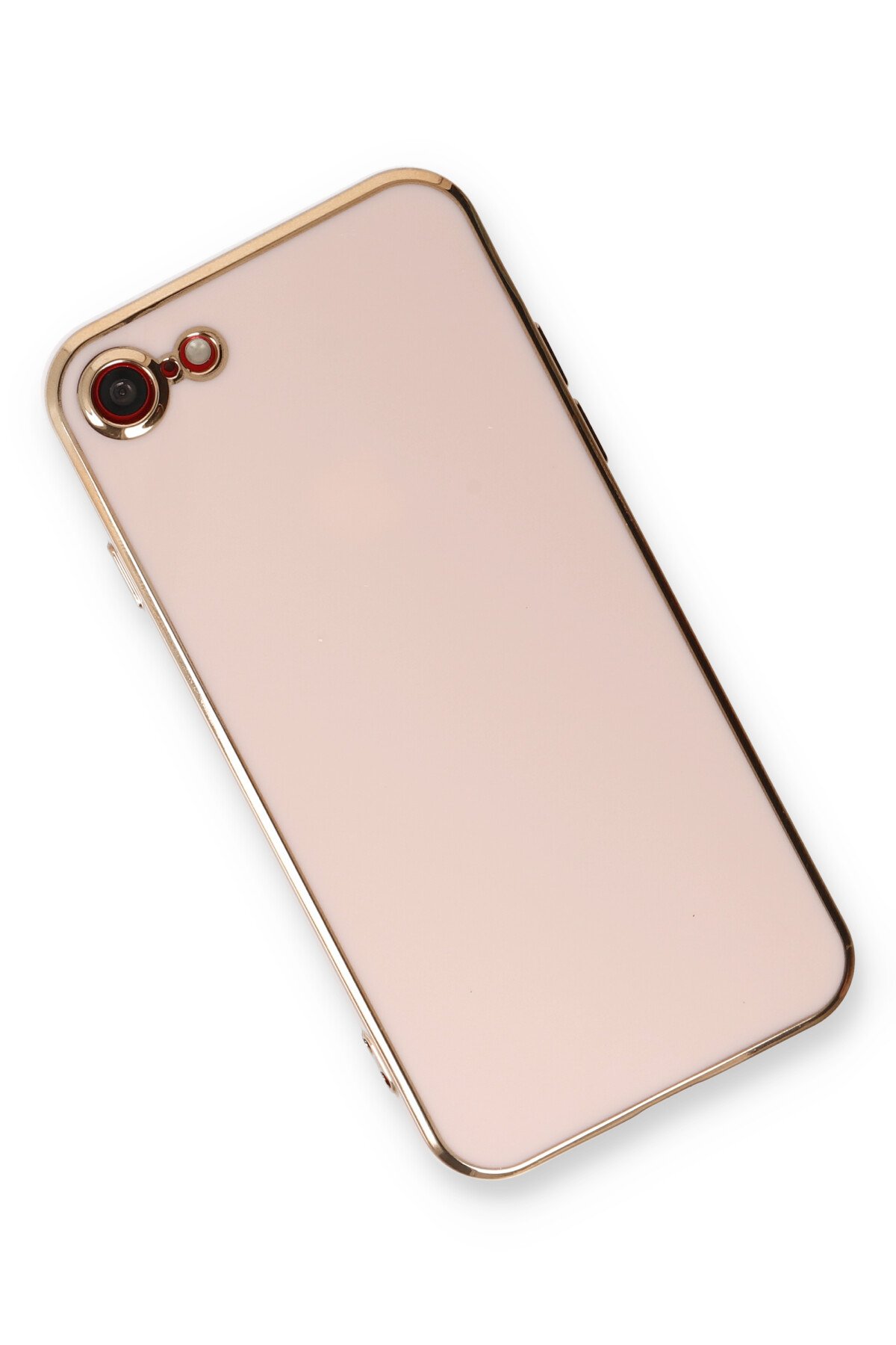Newface iPhone 8 Kılıf Palm Buzlu Kamera Sürgülü Silikon - Lila