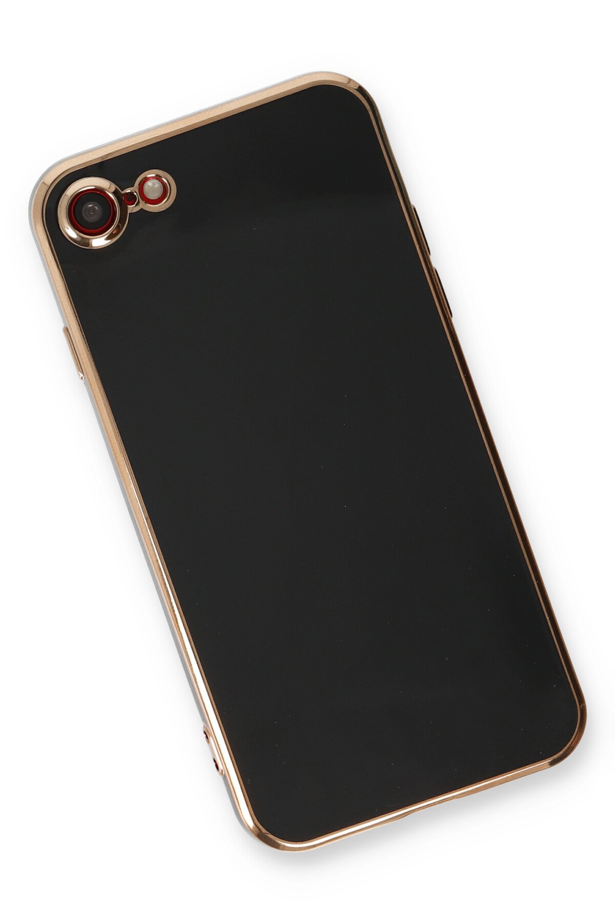 Newface iPhone 8 Kılıf Platin Simli Silikon - Pembe