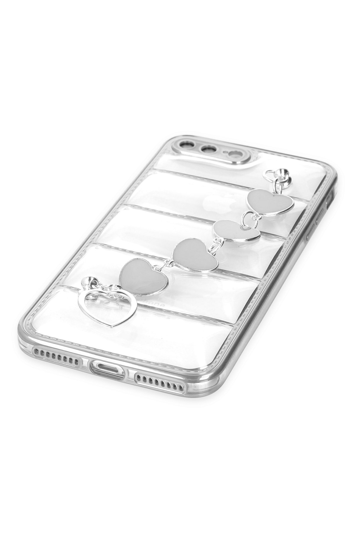 Newface iPhone 8 Plus Kılıf Lansman Glass Kapak - Pembe