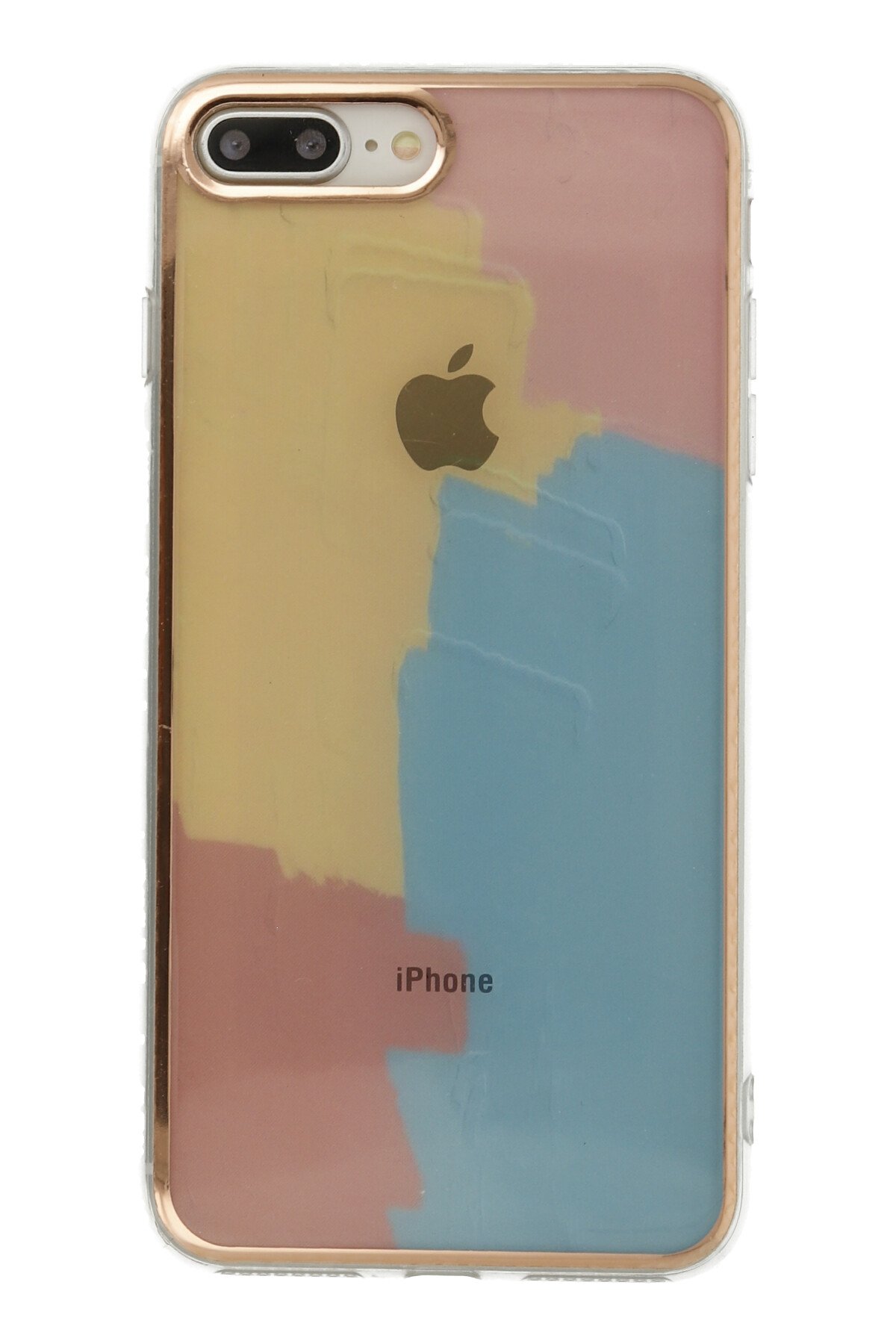 Newface iPhone 8 Plus Kılıf Sweet Desenli Silikon Kapak - Şeffaf