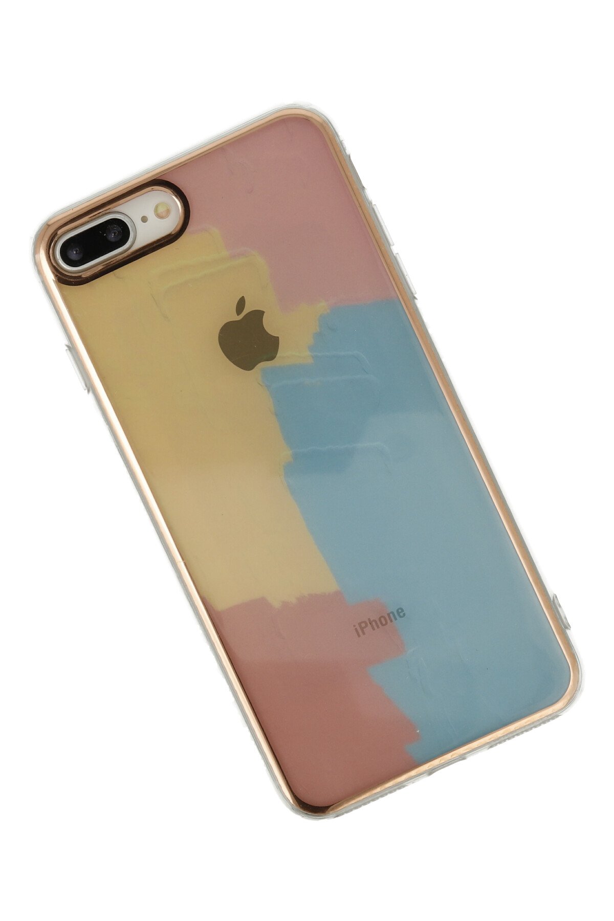 Newface iPhone 8 Plus Kılıf Sweet Desenli Silikon Kapak - Şeffaf