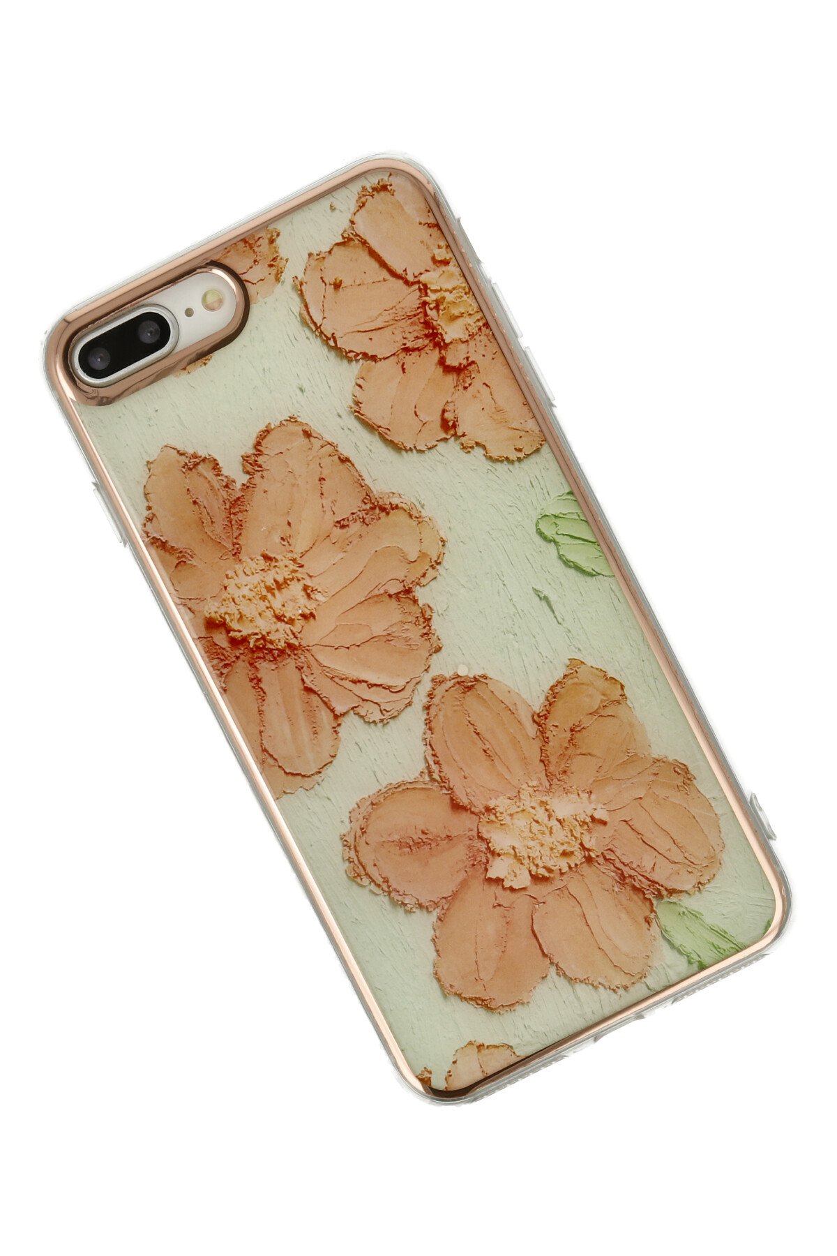 Newface iPhone 8 Plus Kılıf Zuma Kartvizitli Yüzüklü Silikon - Pembe