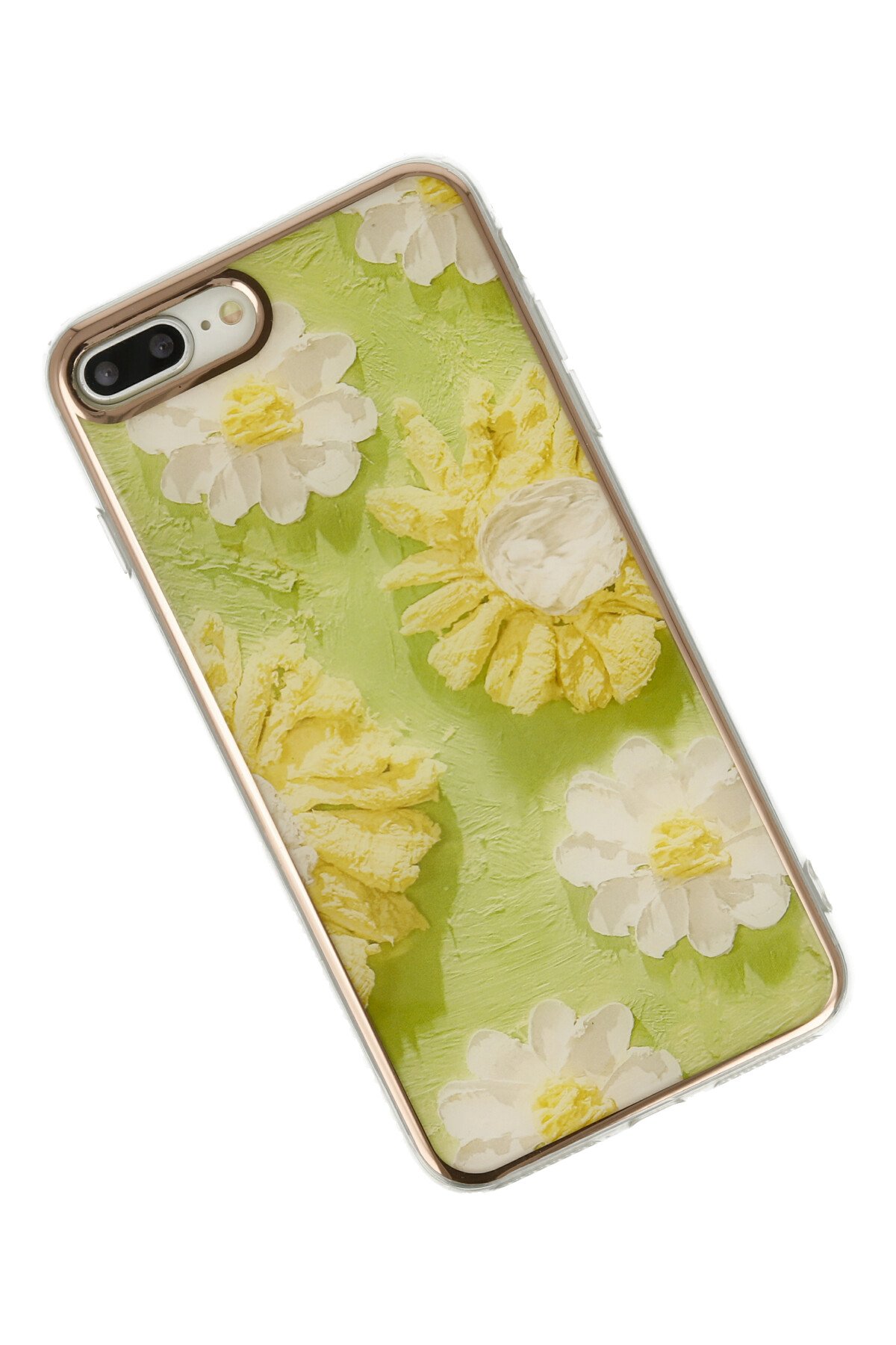 Newface iPhone 8 Plus Kılıf Sofya Yüzüklü Silikon Kapak - Siyah