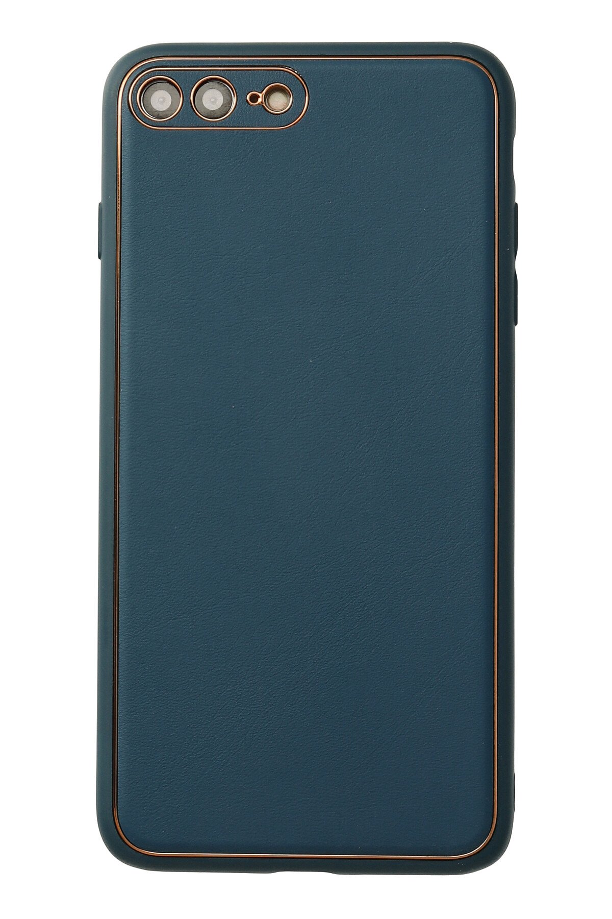 Newface iPhone 8 Plus Kılıf Lansman Glass Kapak - Lacivert