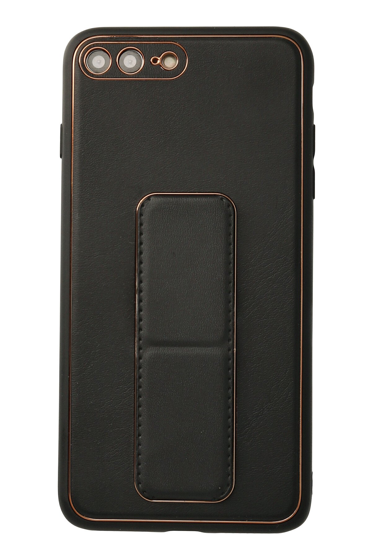 Newface iPhone 8 Plus Kılıf Zegna Yüzüklü Silikon Kapak - Koyu Yeşil