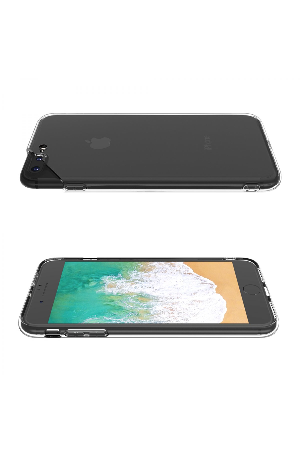 Newface iPhone 8 Plus Kılıf Coco Deri Standlı Kapak - Fuşya