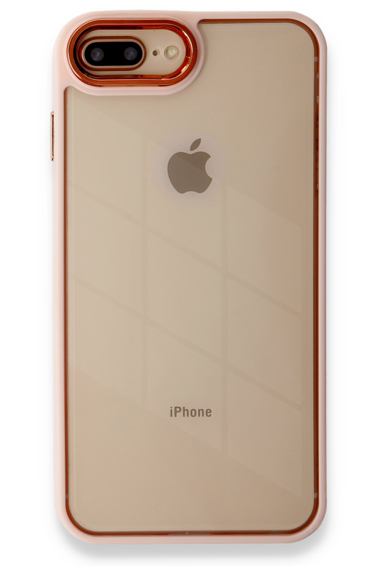 Newface iPhone 8 Plus Kılıf Sweet Desenli Silikon Kapak - Sarı