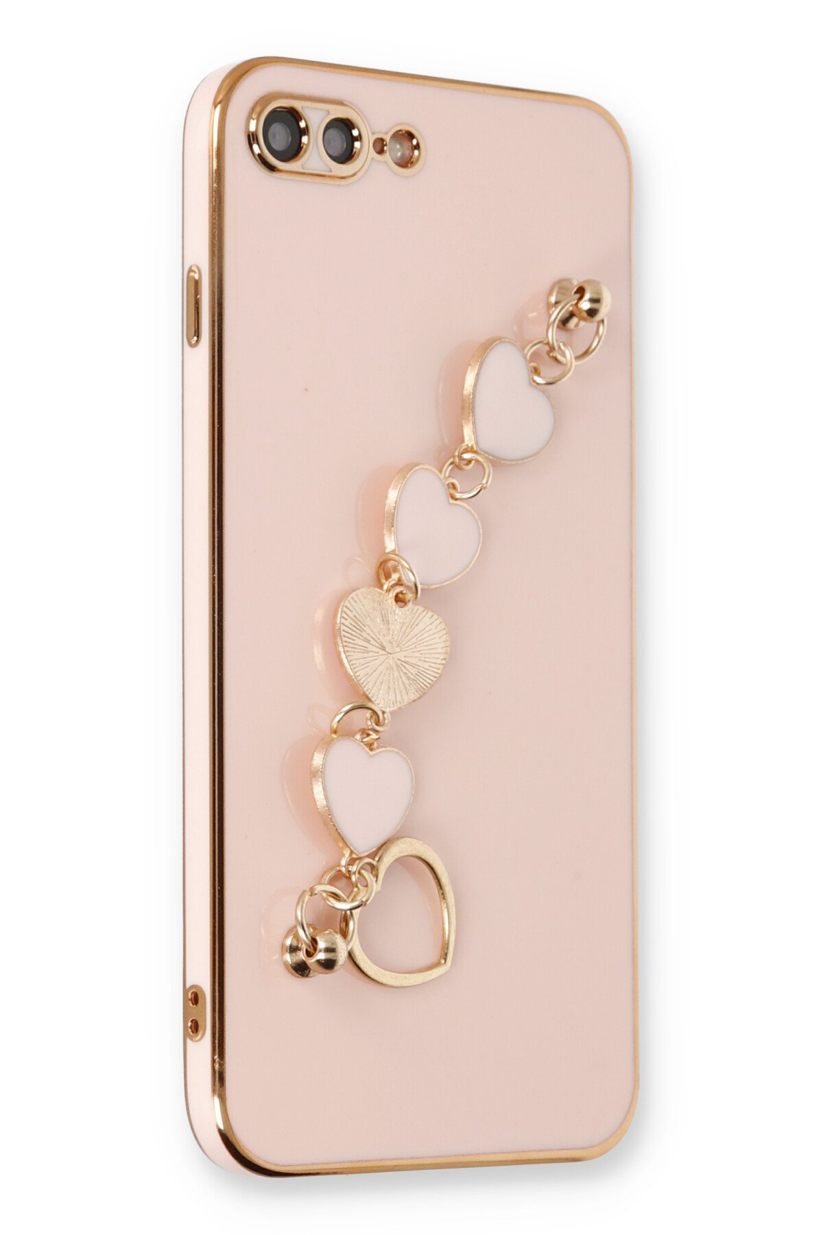 Newface iPhone 8 Plus Kılıf Coco Deri Standlı Kapak - Kırmızı