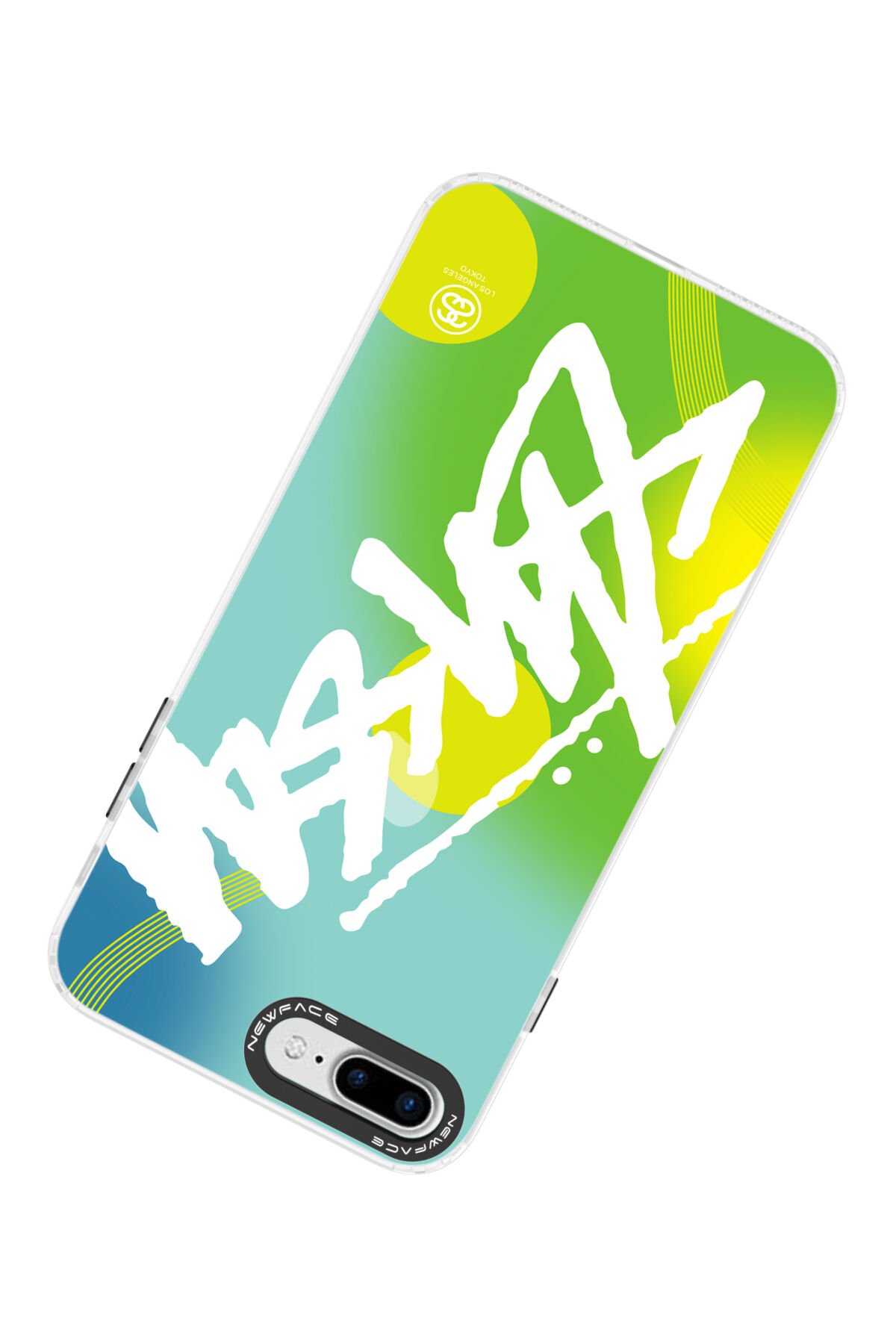 Newface iPhone 8 Plus Kılıf Color Lens Silikon - Kırmızı