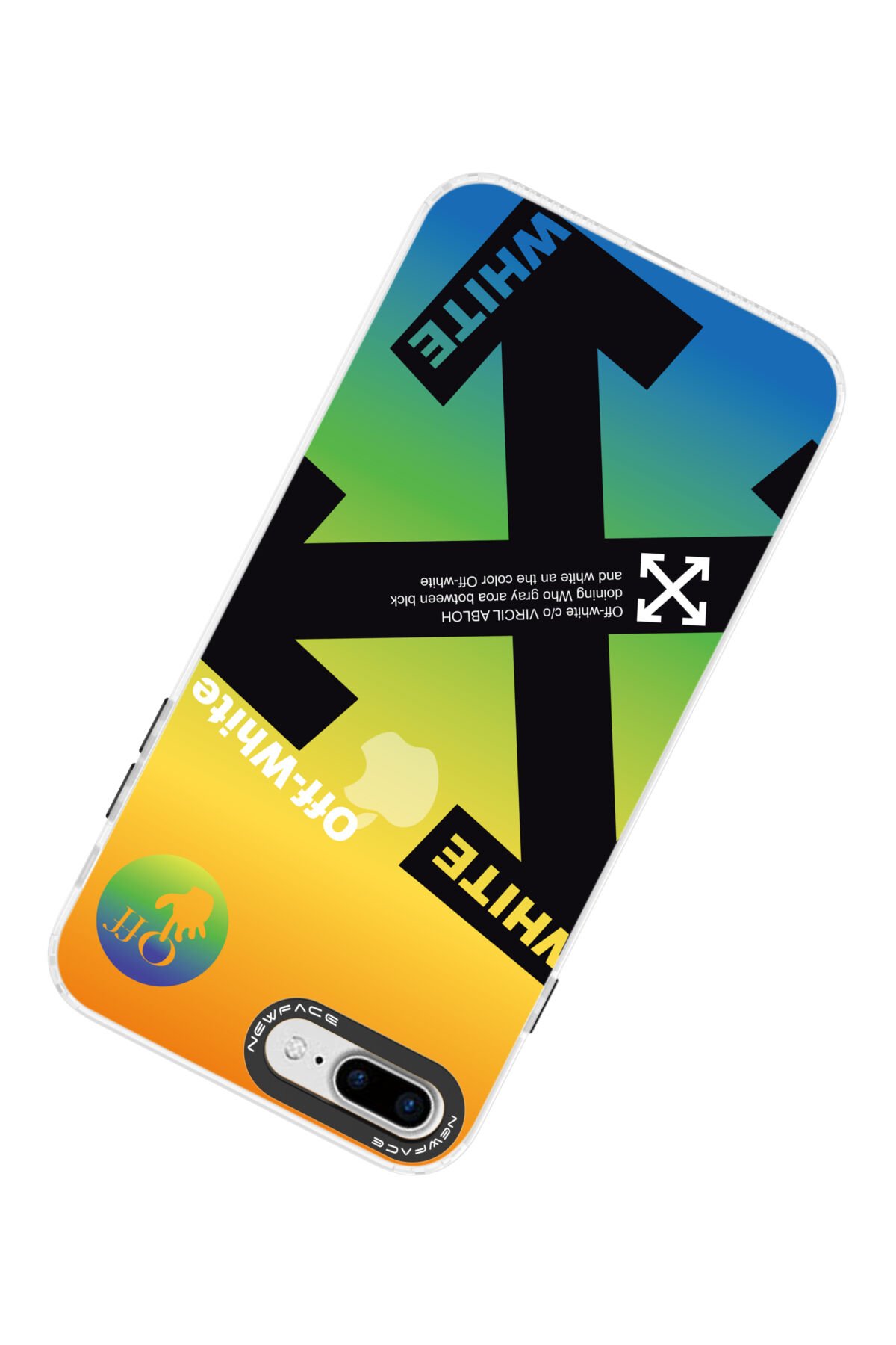 Newface iPhone 8 Plus Kılıf Miami Şeffaf Silikon - Fuşya