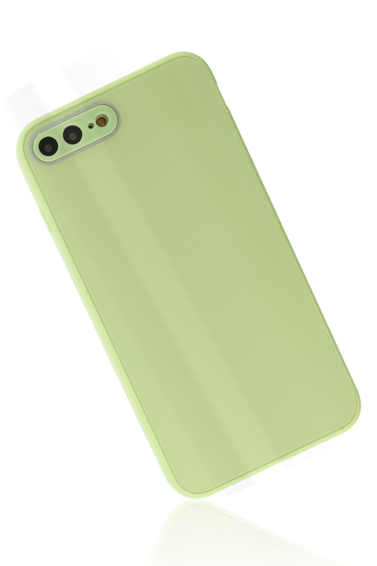 Newface iPhone 8 Plus Kılıf Mega Standlı Silikon - Yeşil