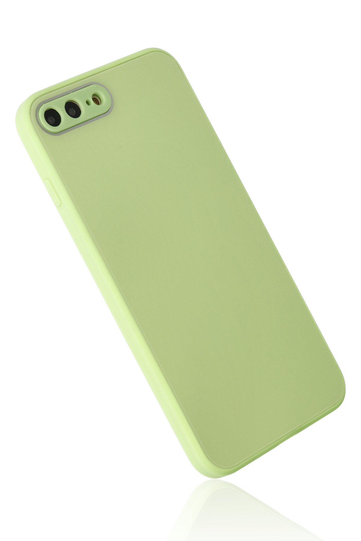 Newface iPhone 8 Plus Kılıf Mega Standlı Silikon - Yeşil