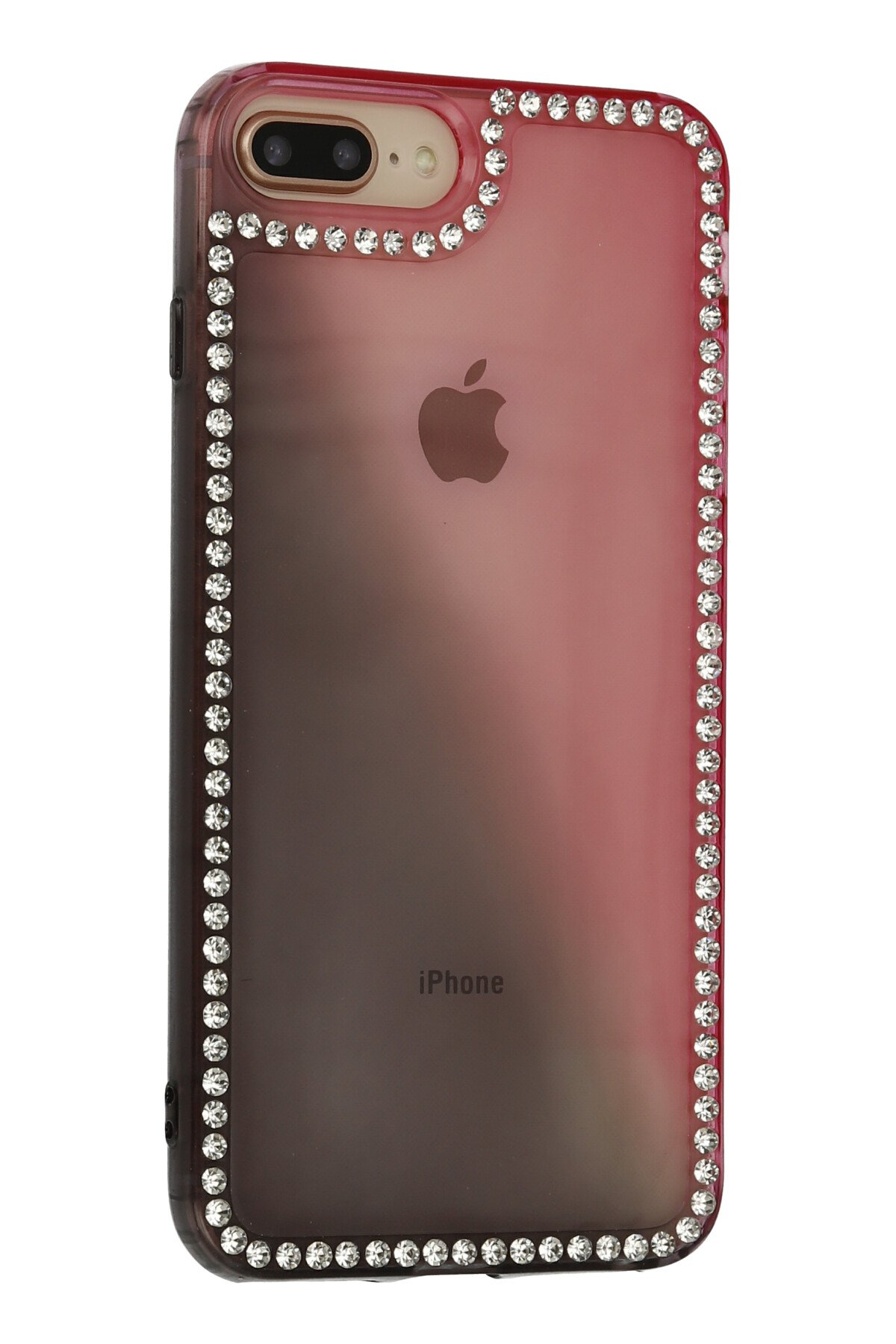 Newface iPhone 8 Plus Kılıf Volet Silikon - Kırmızı