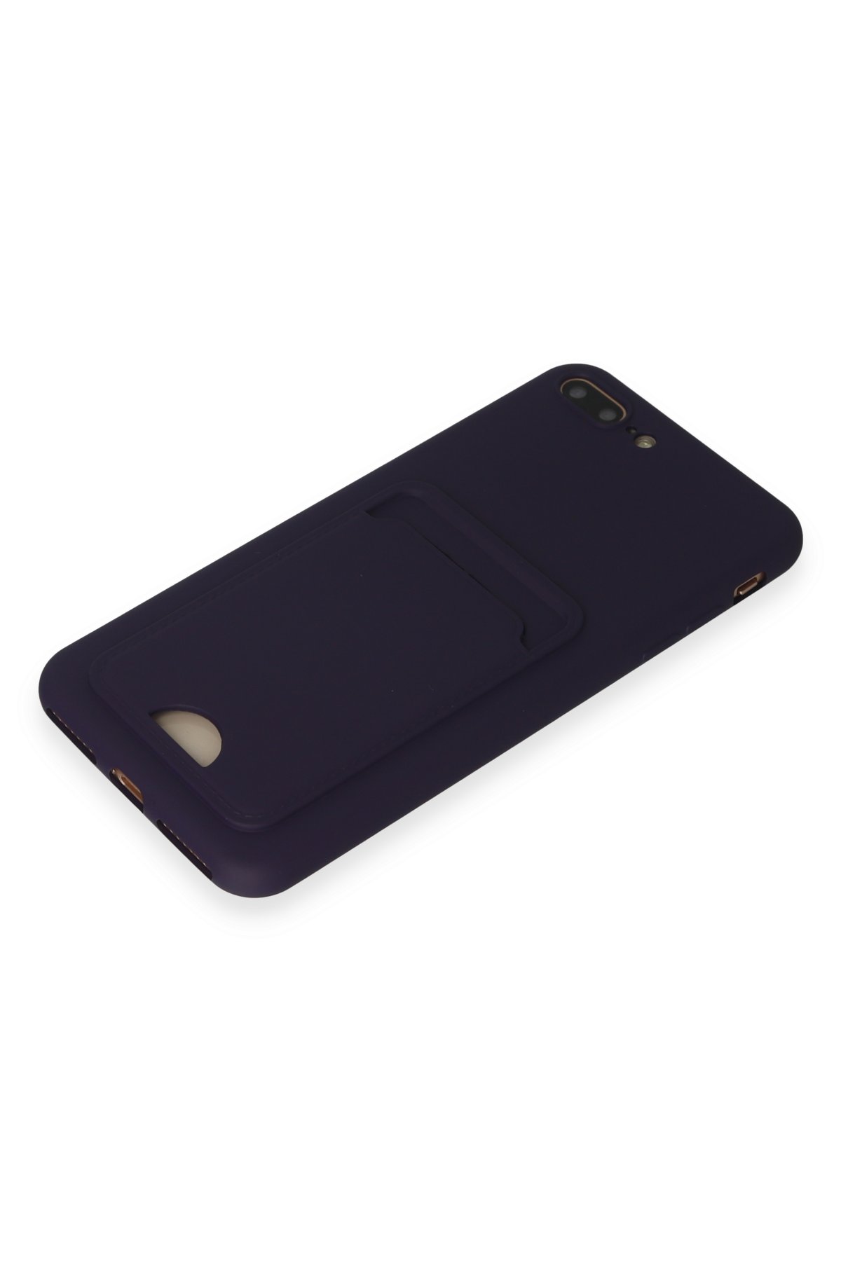 Newface iPhone 8 Plus Kılıf Kelvin Kartvizitli Silikon - Bordo