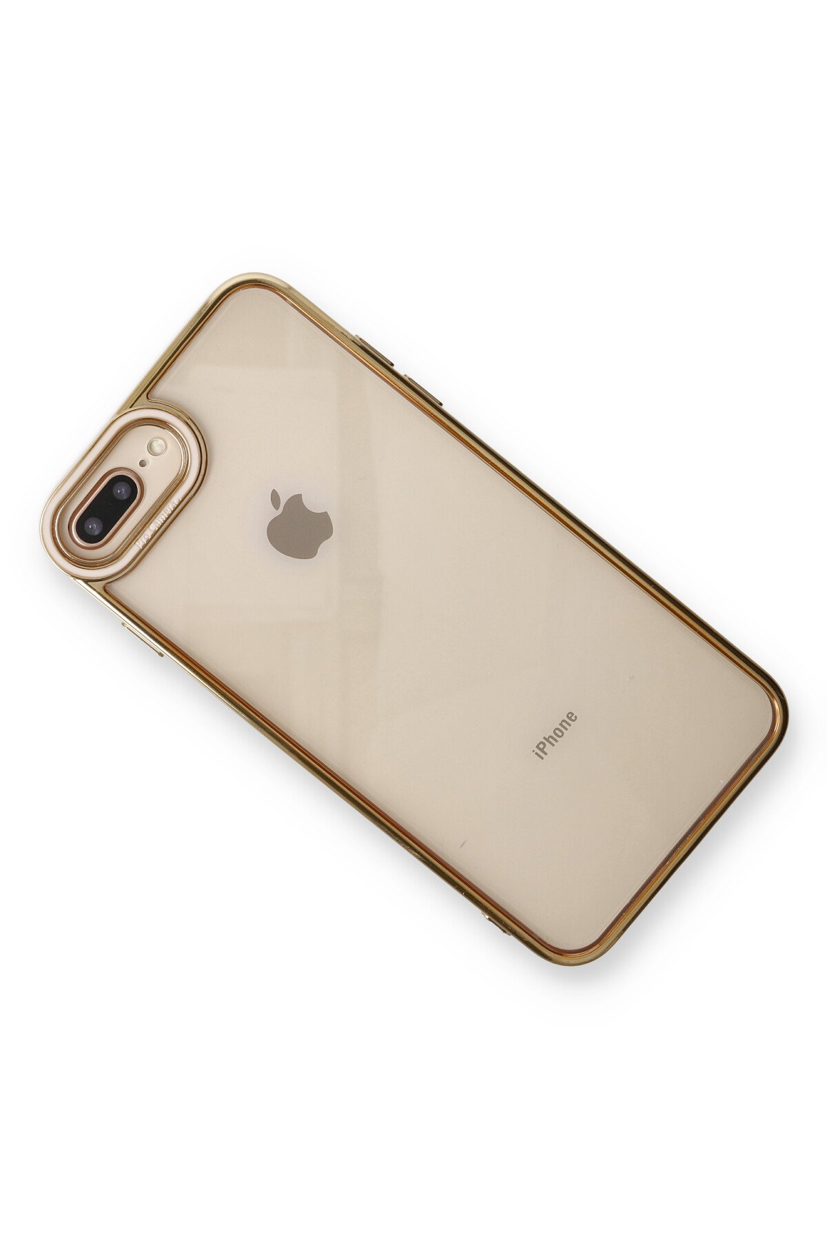 Newface iPhone 8 Plus Kılıf Sofya Yüzüklü Silikon Kapak - Rose