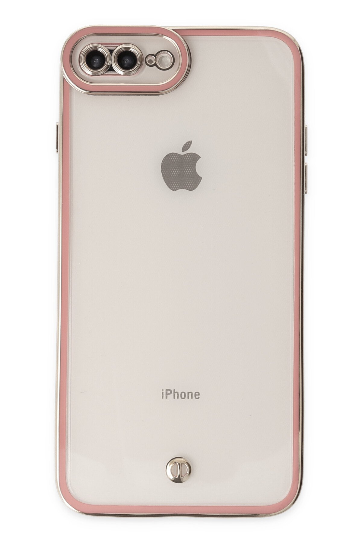 Newface iPhone 8 Plus Kılıf Nano içi Kadife Silikon - Mavi