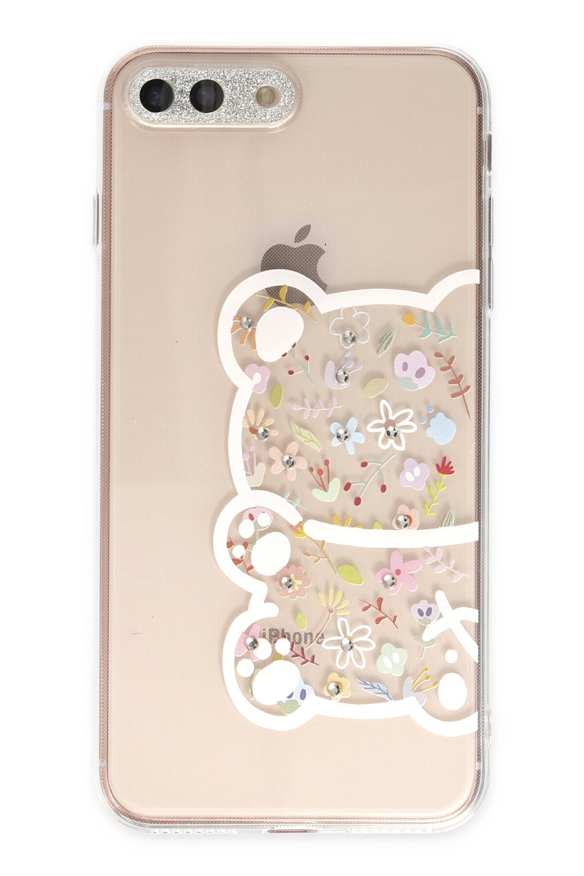 Newface iPhone 8 Plus Kılıf Lansman Glass Kapak - Kırmızı