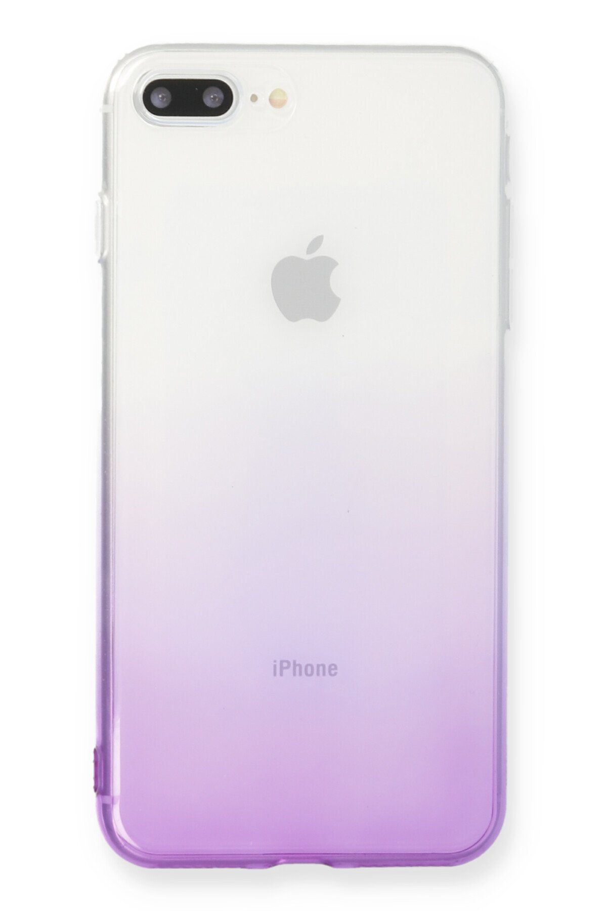 Newface iPhone 8 Plus Kılıf Color Lens Silikon - Gri