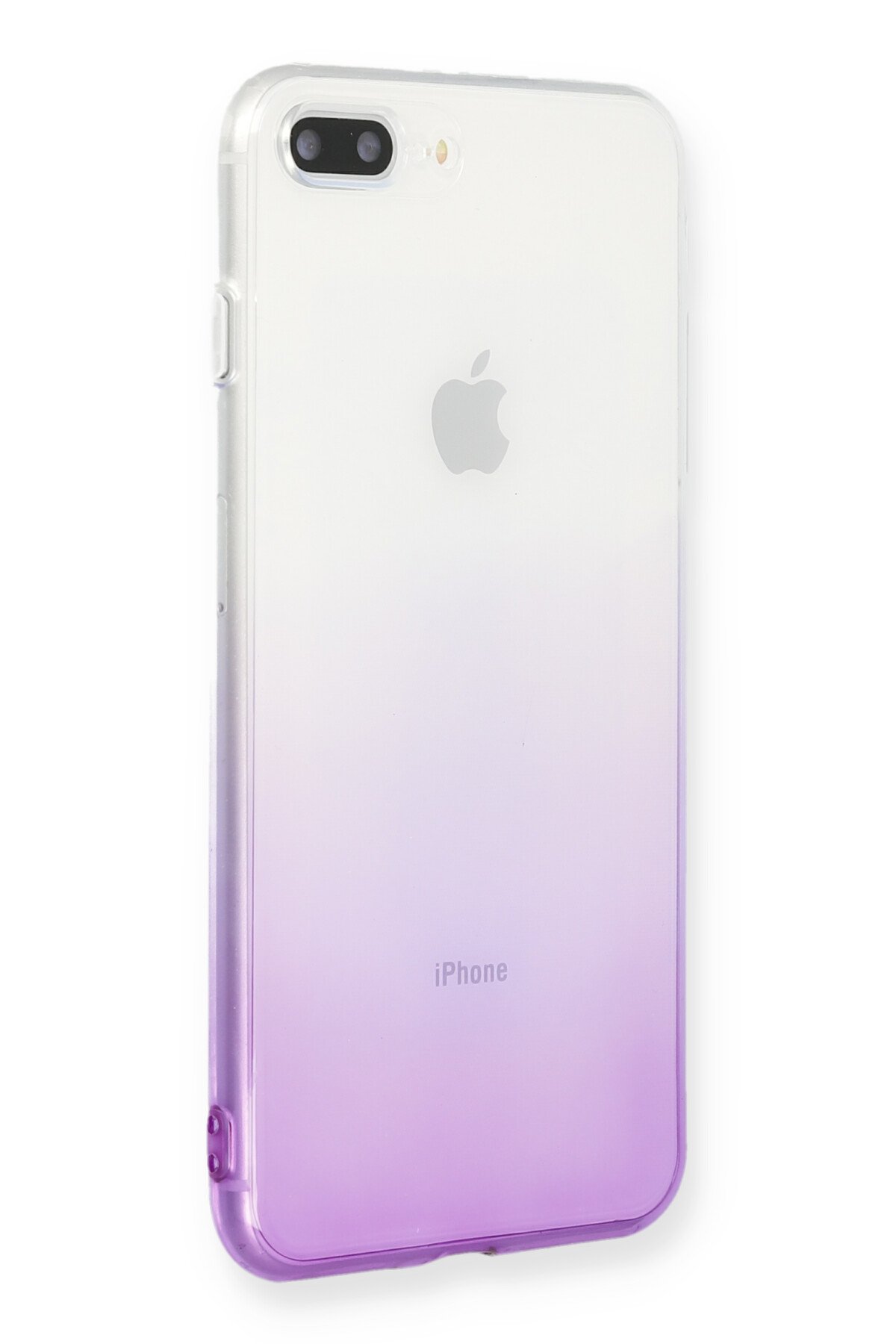 Newface iPhone 8 Plus Kılıf Coco Deri Standlı Kapak - Turuncu