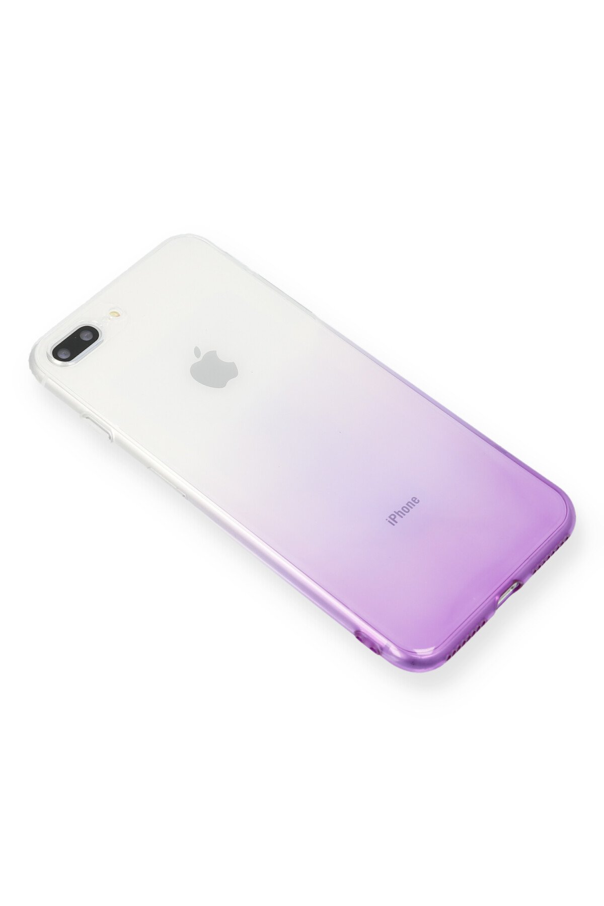 Newface iPhone 8 Plus Kılıf Coco Deri Standlı Kapak - Turuncu