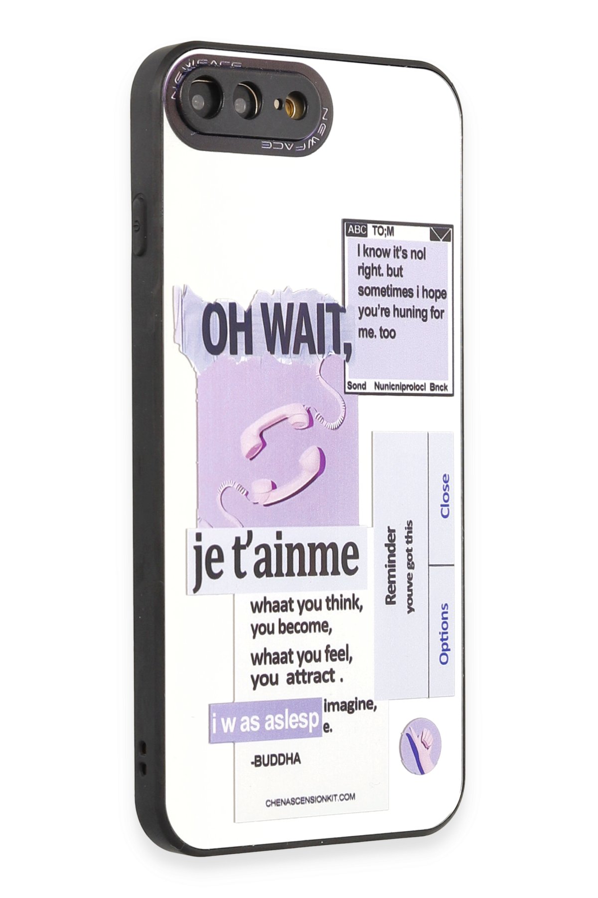 Newface iPhone 8 Plus Mat Seramik Nano Ekran Koruyucu - Siyah