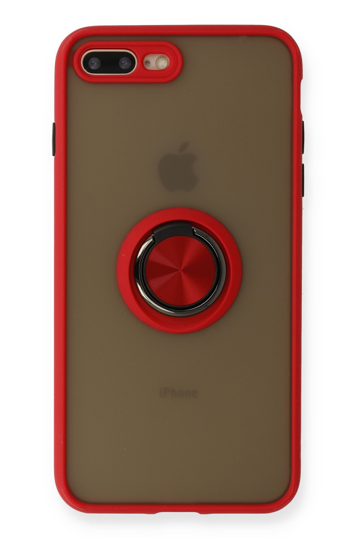 Newface iPhone 8 Plus Kılıf Mega Standlı Silikon - Mor