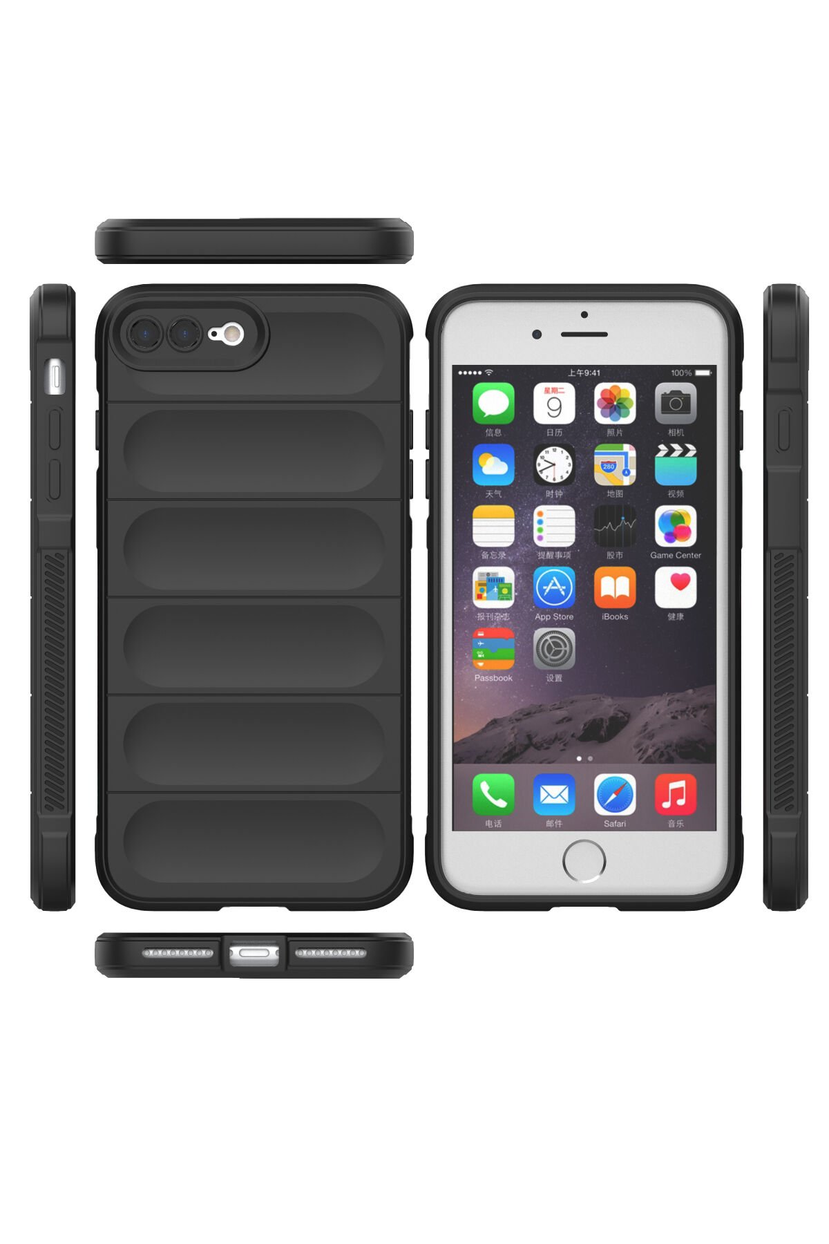 Newface iPhone 8 Plus Kılıf First Silikon - Lacivert