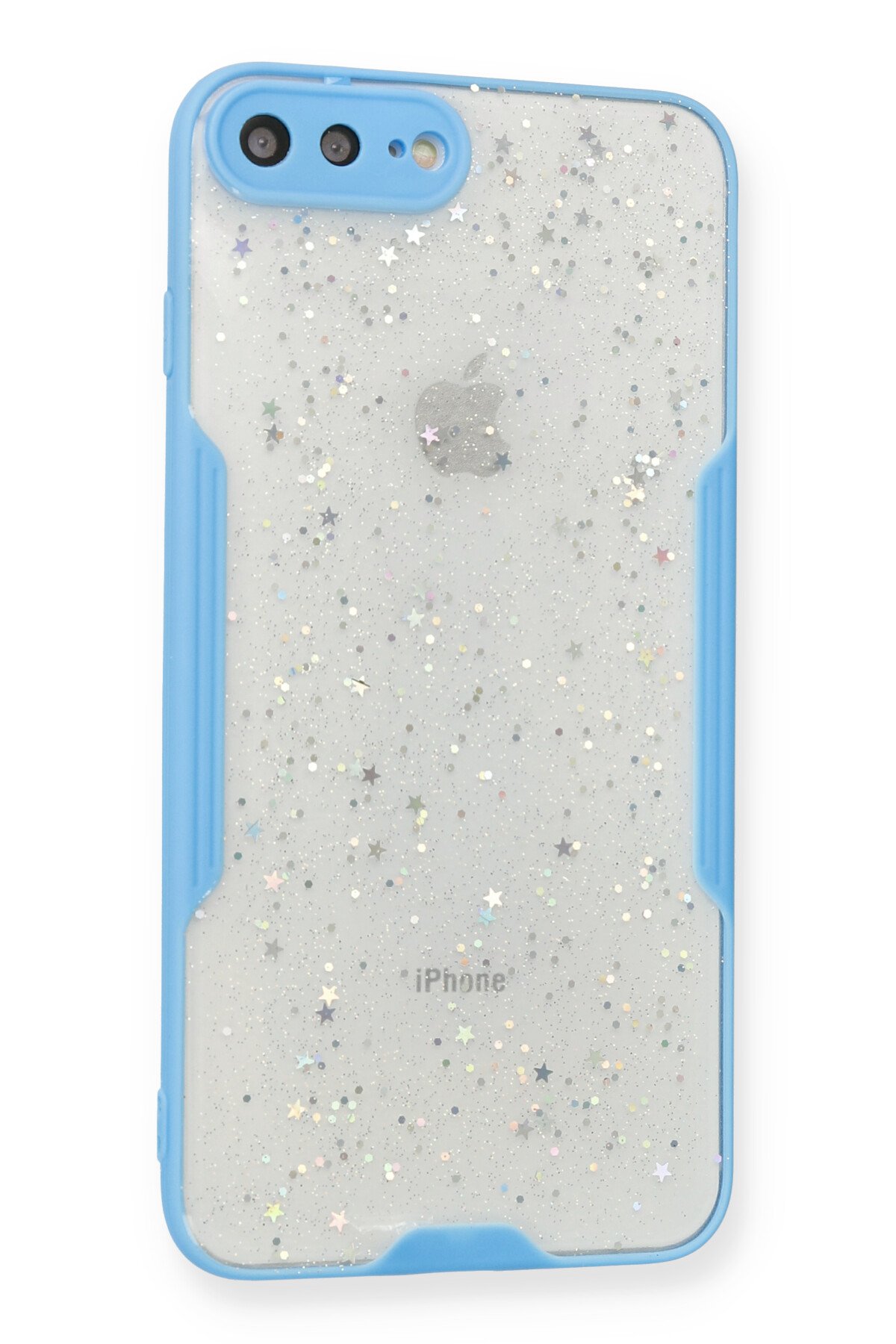 Newface iPhone 8 Plus Kılıf Nano içi Kadife Silikon - Lacivert