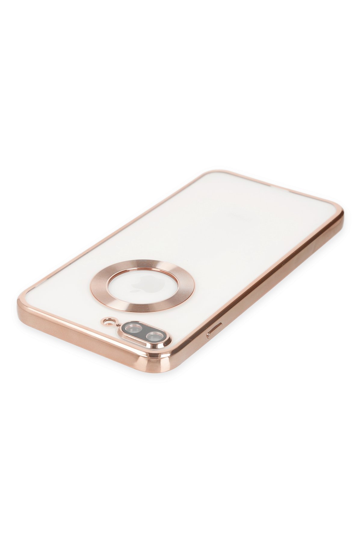 Newface iPhone 8 Plus Kılıf Coco Deri Silikon Kapak - Lila